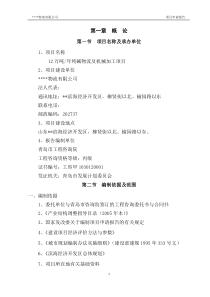 12万吨年纯碱物流及机械加工项目可行性研究报告
