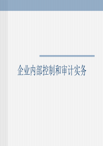 企业内部控制和审计实务