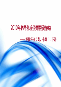 (简体)XXXX年鹏华基金股票投资策略