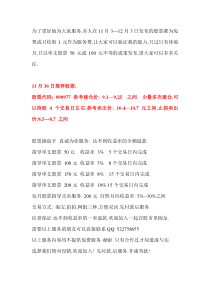 11月30日推荐的股票参考买卖价格免费提供