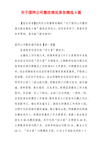 关于国网公司整改情况报告精选4篇