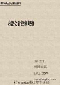 内部会计控制规范(ppt 59页)