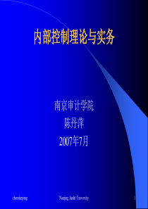 内部控制理论与实务-内部控制理论与实务