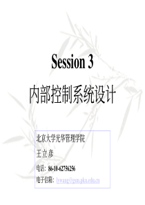 内部控制系统设计