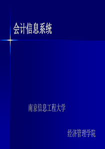 会计信息系统演示文稿