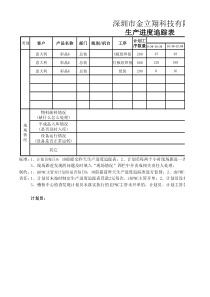 生产进度追踪表-总装1007