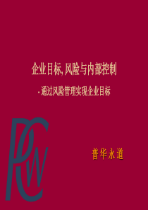 风险与内部控制-普华永道-RISK(1)
