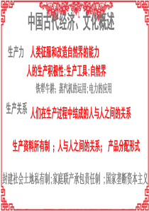 中国古代经济文化概述ppt