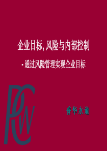 风险与内部控制-普华永道-RISK(ppt 77)