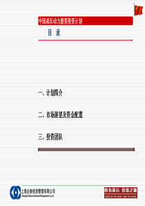 中国成长动力股票投资计划(1)