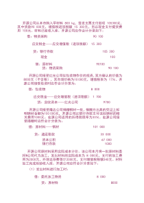 会计学课件--会计分录举例(doc3)