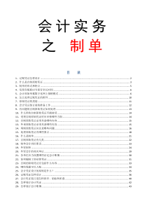 会计实务 制单