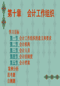 会计工作组织