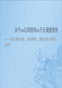 公司贷款授信模板