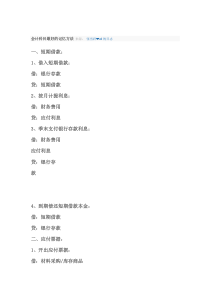 会计科目记法