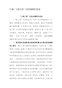 (2篇)“三抓三促”行动专题研讨发言