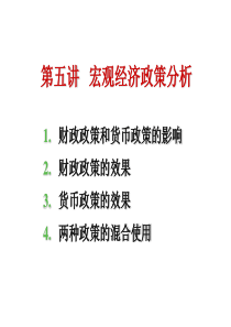 宏观经济15 宏观经济政策分析(XXXX级)