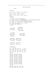 【三年级语文上册】第八单元知识小结