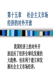 市场经济学第十五章