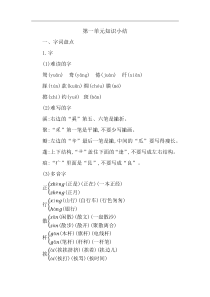 【三年级语文下册】第一单元知识小结 (2)