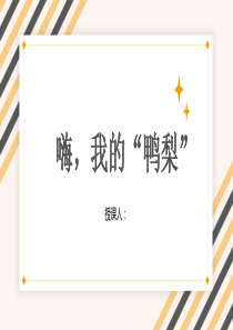 嗨我的鸭梨[PPT教学模板]