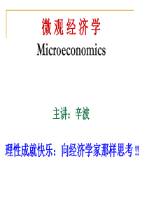 微观经济学引论