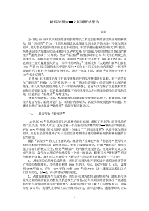 新经济文献综述