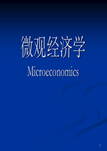 暨南大学珠海学院微观经济学讲义