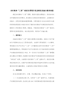 农村集体“三资”规范化管理示范县建设实施方案供借鉴