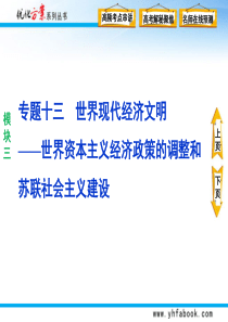 模块三专题专题十三世界现代经济文明