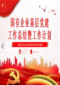 国有企业基层党建工作总结暨工作计划PPT模板（20230619）