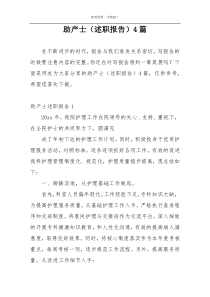助产士（述职报告）4篇