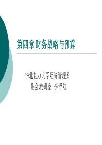 第13-14财务预测与计划