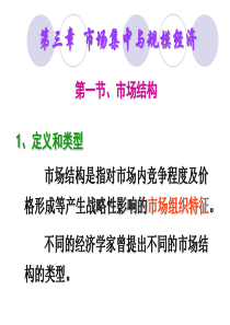 第3章市场集中与规模经济