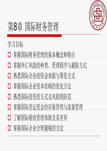 第8章国际财务管理
