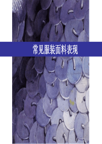 常见服装面料表现（PPT51页)