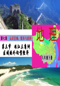 第七章第三节珠江三角洲区域的外向型经济