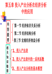 第五章投入产出分析在经济分析中