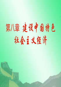 第八章建设中国特色社会主义经济1