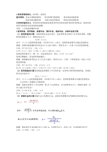 财务管理复习精华考点大全