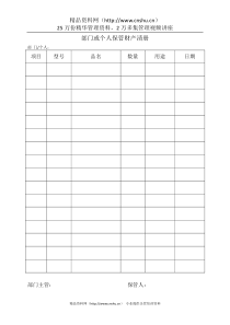 部门保管财产清册（doc）