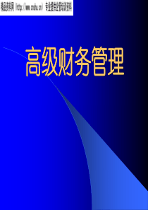 高级财务管理讲义