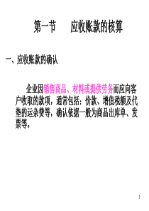 1、应收账款坏账准备