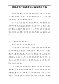 县能源局法治政府建设自查情况报告