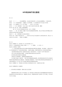 05年税法细节变化整理