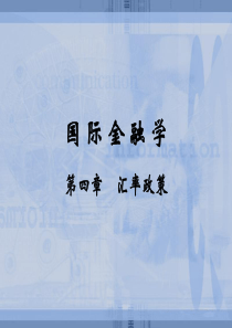 4 汇率政策