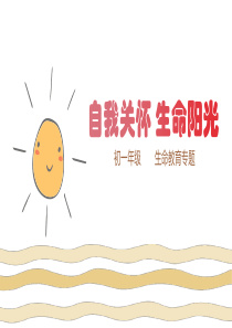 生命教育自我关怀生命阳光(PPT学习模板)