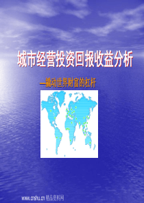城市经营投资回报收益分析(ppt 40)