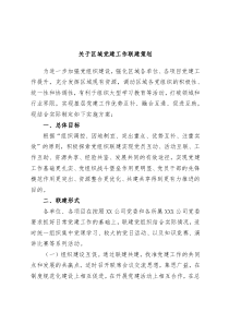 关于区域党建工作联建策划