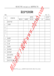 2995-投资估算表格